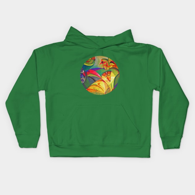 spring dog Kids Hoodie by augenWerk